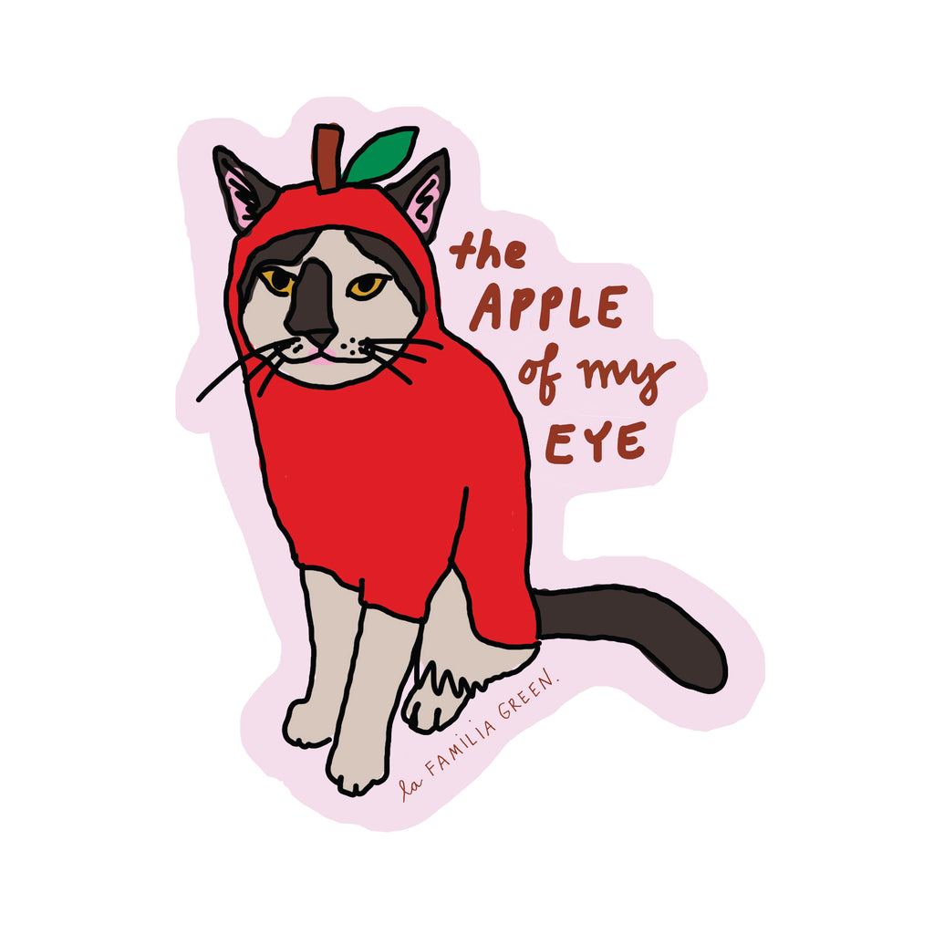 Apple Cat Sticker