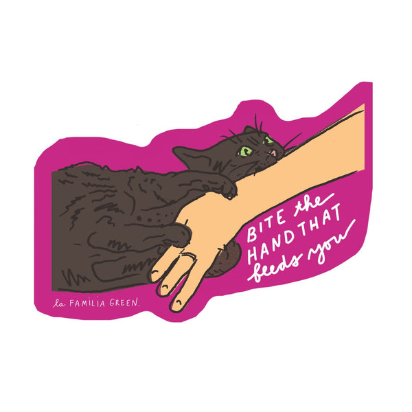 Cat Bite Sticker