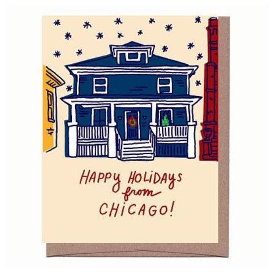 Chicago Holiday House Card
