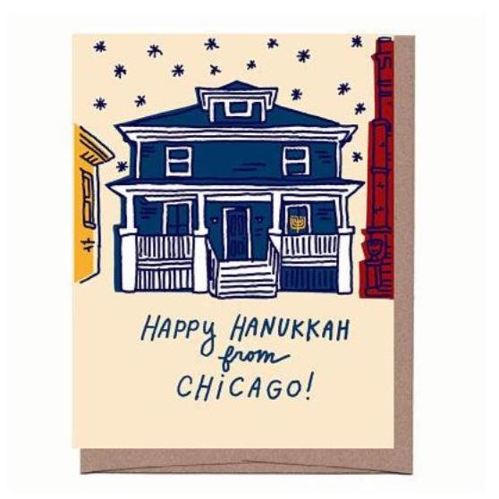 Chicago Hanukkah House Card