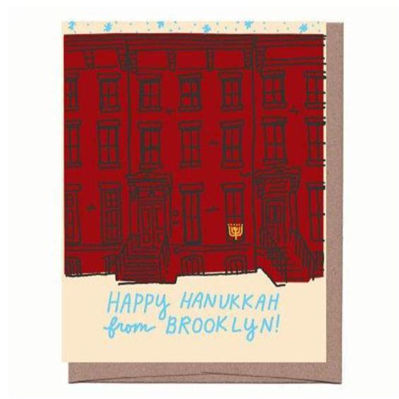Brooklyn Hanukkah Brownstone Card