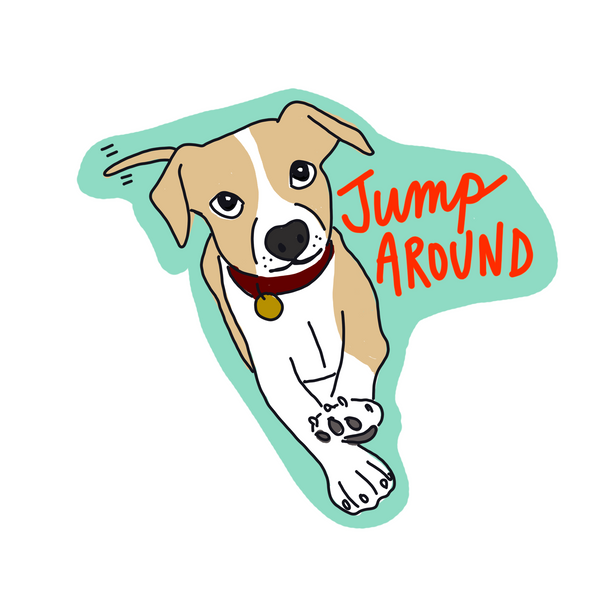 Jump Around Sticker