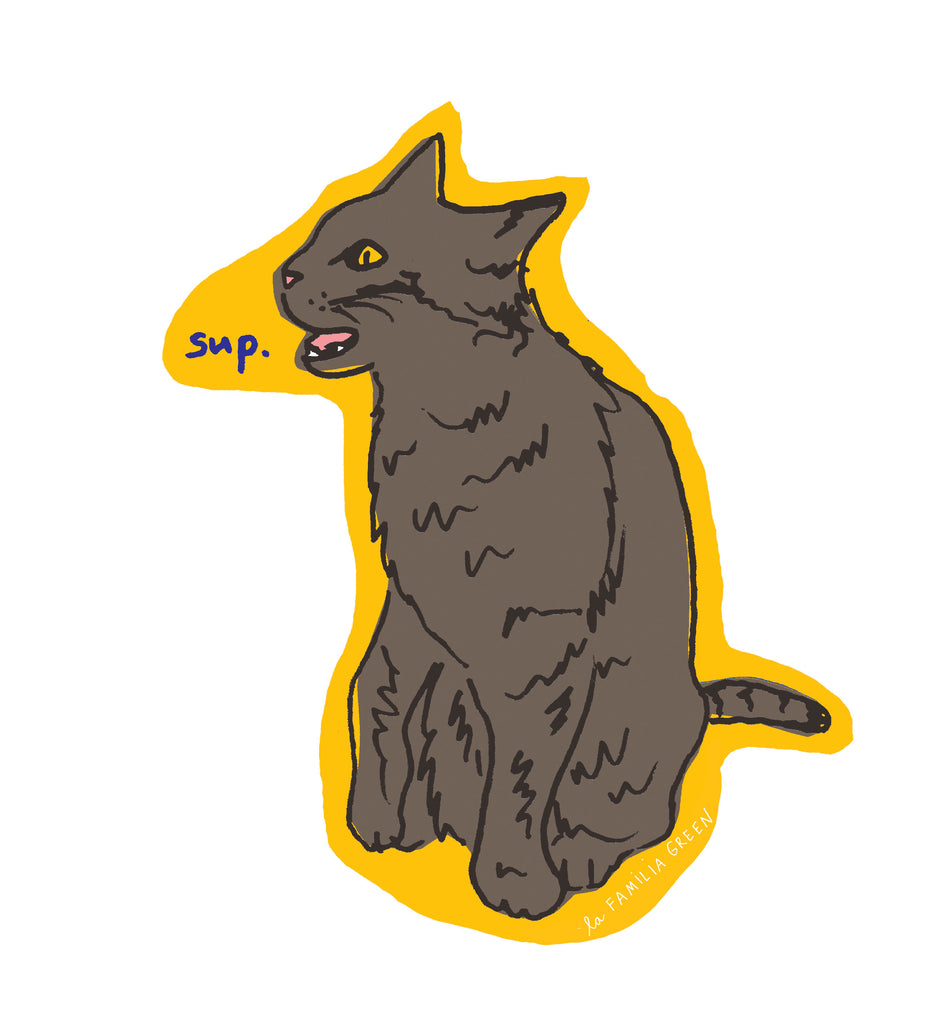 Sup Cat Sticker