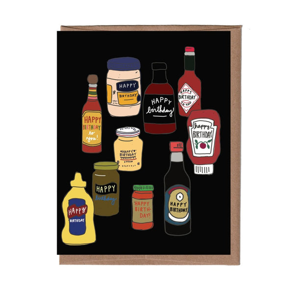 Condiments Birthday Card