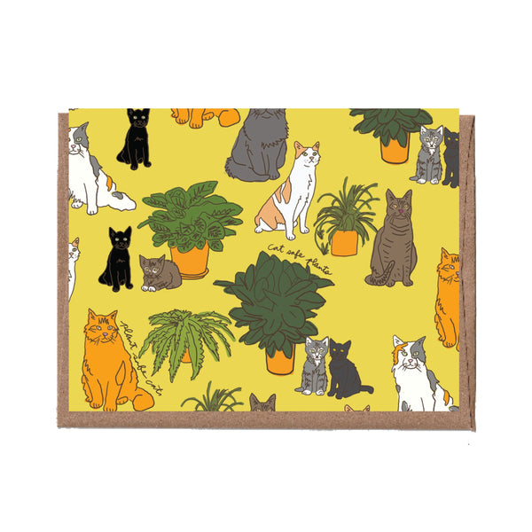 Plants and Cats Card