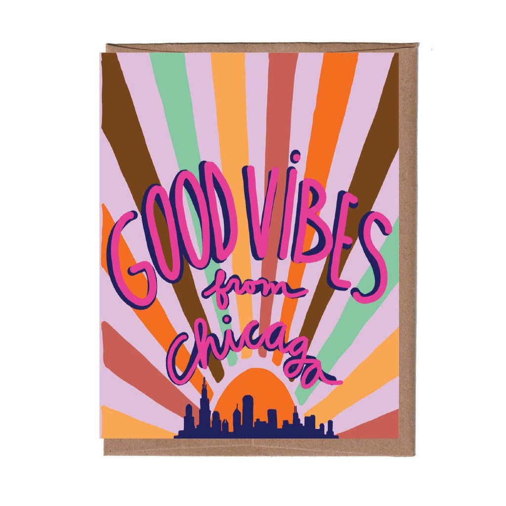 Chicago City Sunrise Card