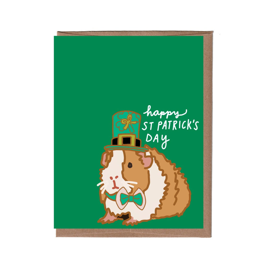 St. Patrick's Day Guinea Pig Card