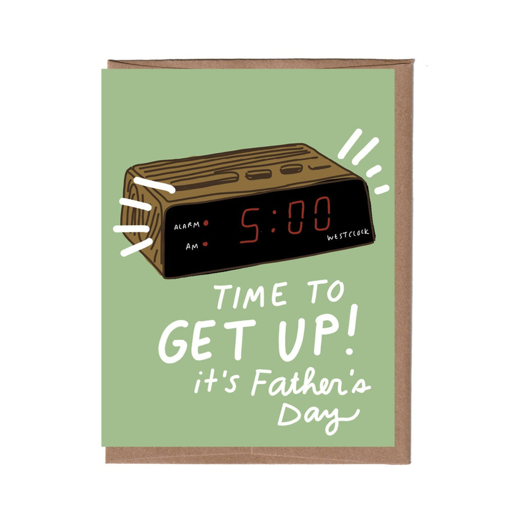 Alarm Clock Father's Day Card