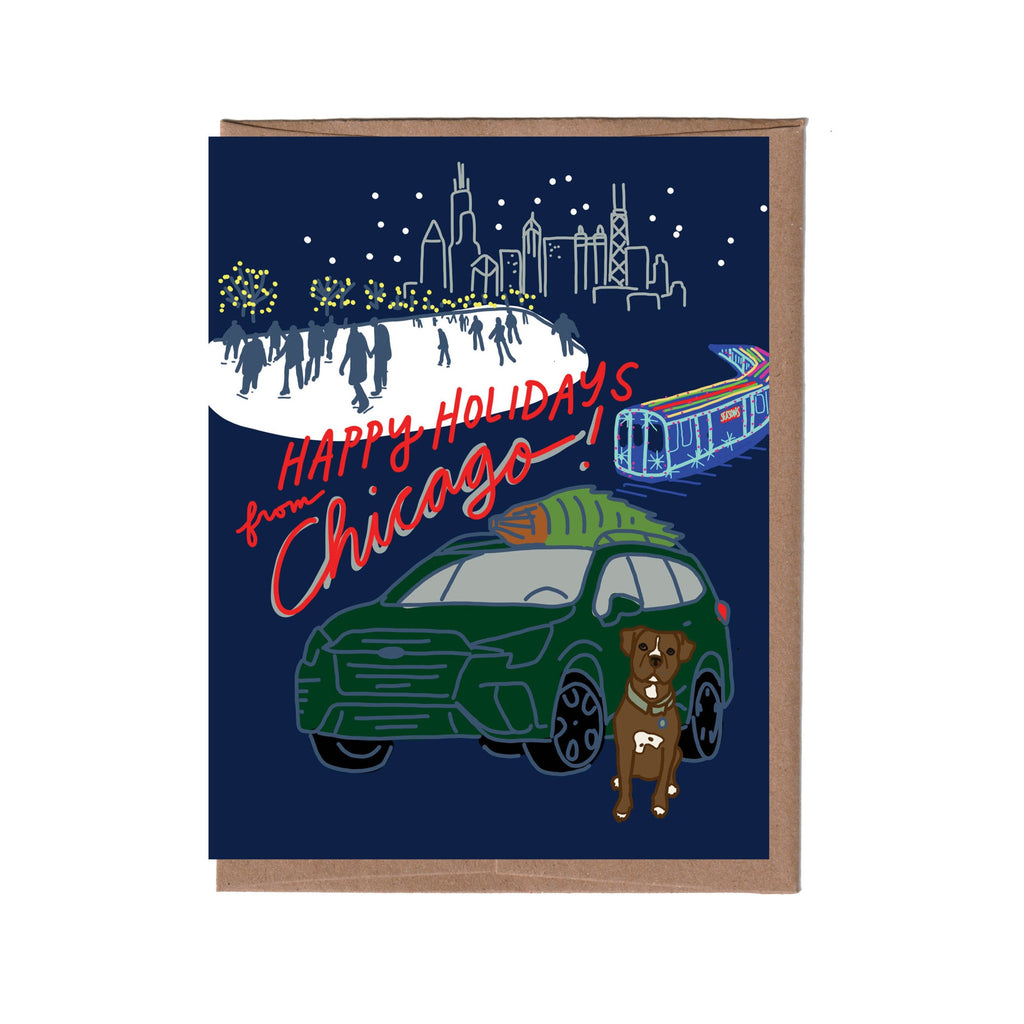 Cityscape Holiday Card