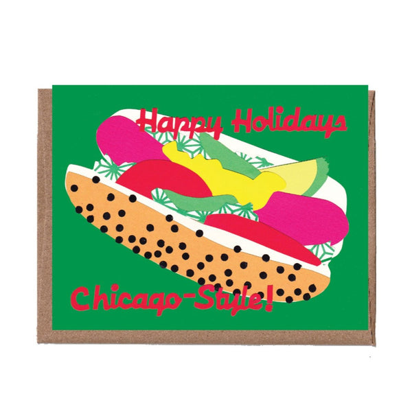 Chicago Hot Dog Holiday Card