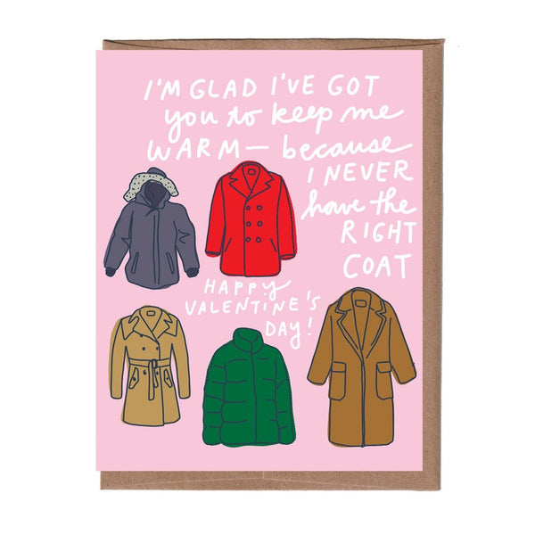 Perfect Coat Valentine Card