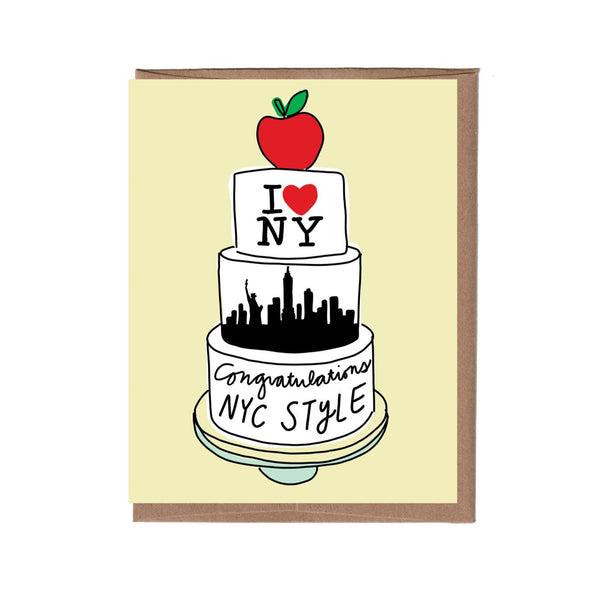 City Wedding Cake Card