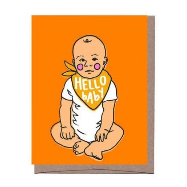 Baby Bandana Card