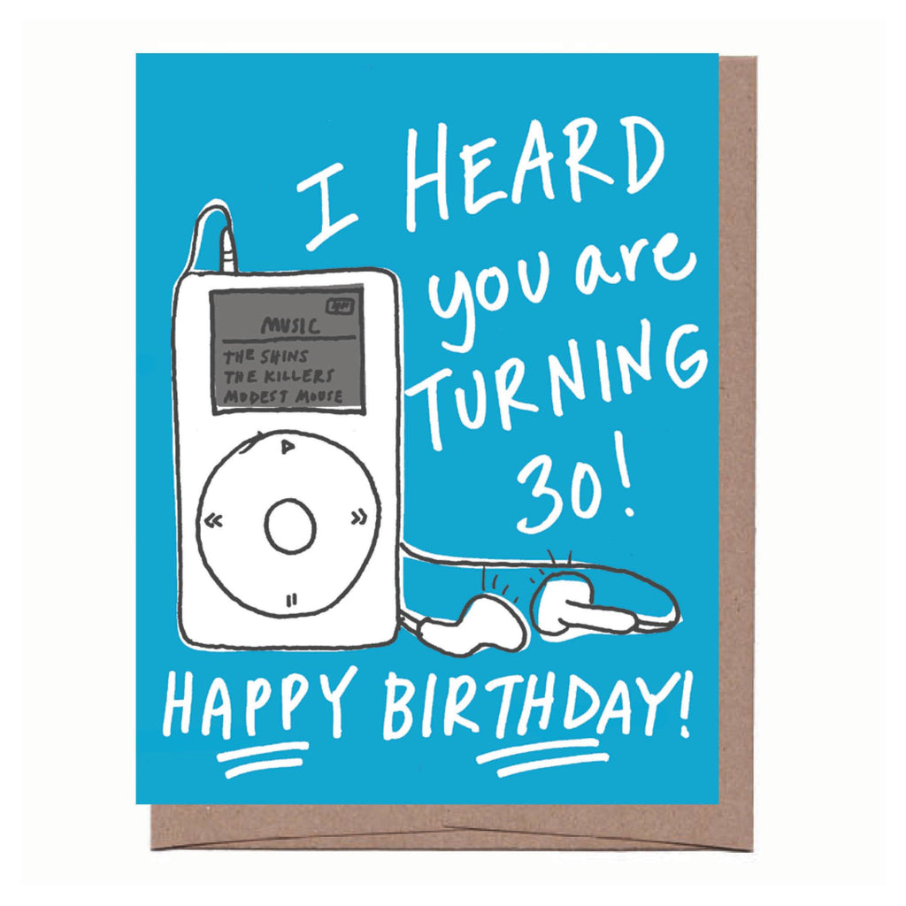 iPod 30th Birthday Card