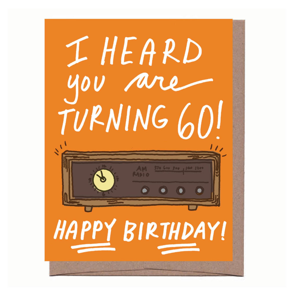 AM Radio 60th Birthday Card