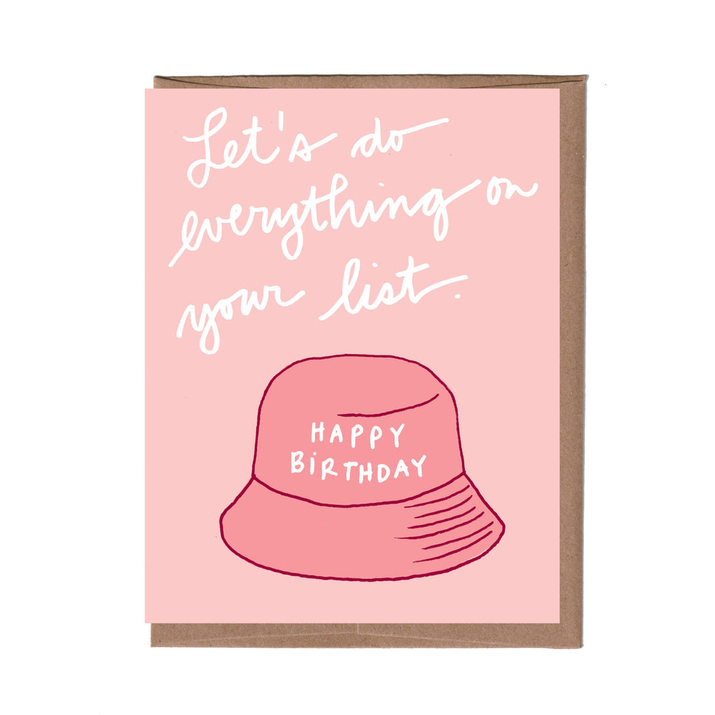 Bucket Hat Birthday Card