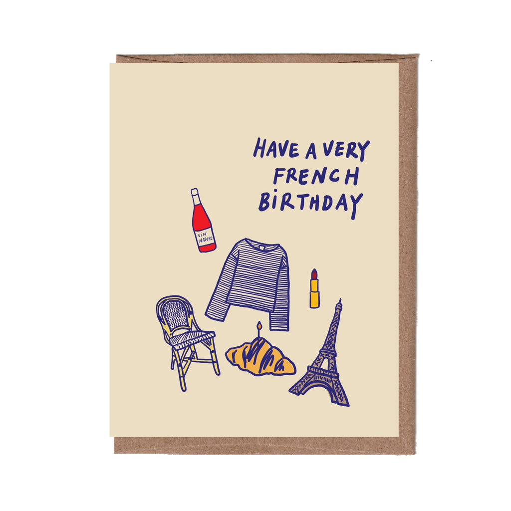 French Birthday Card