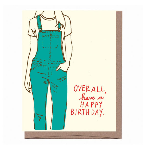 Overall Birthday Card