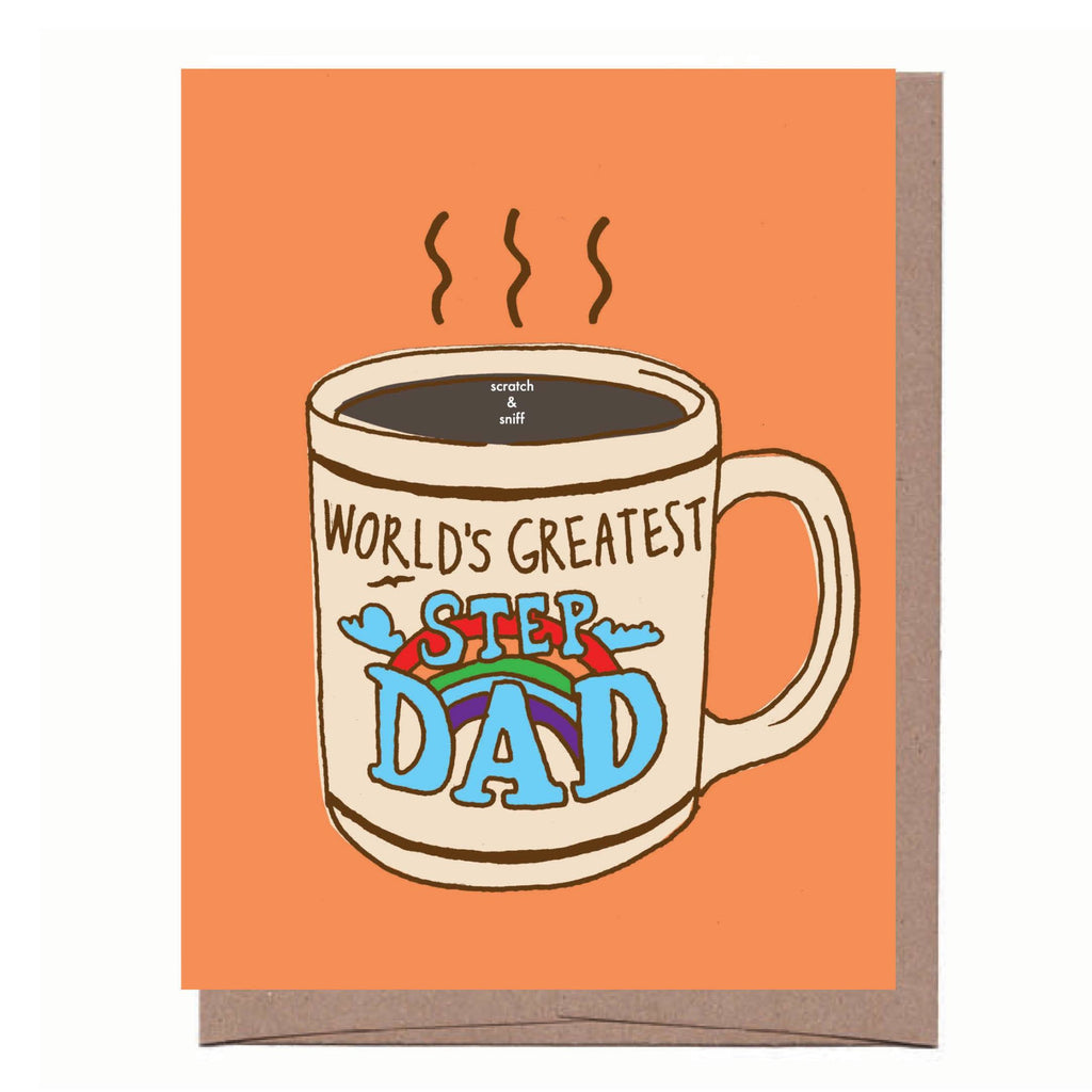 Scratch & Sniff Step Dad Mug Mother's Day Card