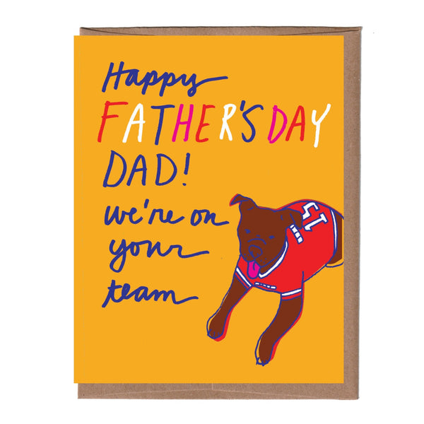 Dog Jersey Father's Day Card