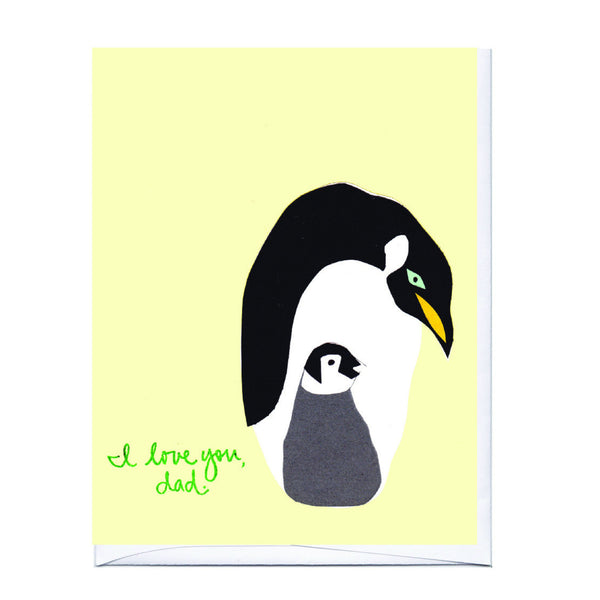 Emperor Penguin Father's Day Card
