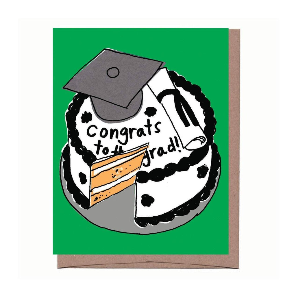 Scratch & Sniff Graduation Cake Card