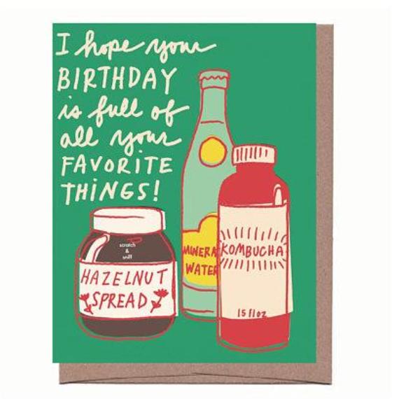 Scratch & Sniff Favorite Things Birthday Card