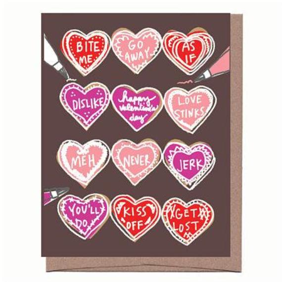 Snarky Valentine Cookies Card