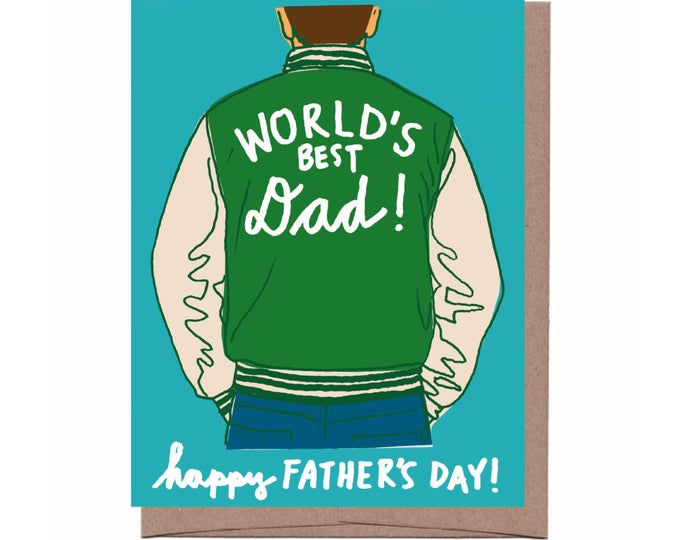 Dad Varsity Jacket Father's Day Card