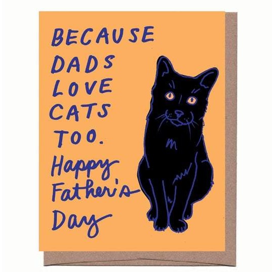 Cat Love Father's Day Card