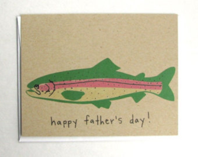 Trout Father's Day Card
