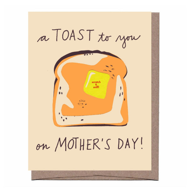 Scratch & Sniff Toast Mother's Day Card
