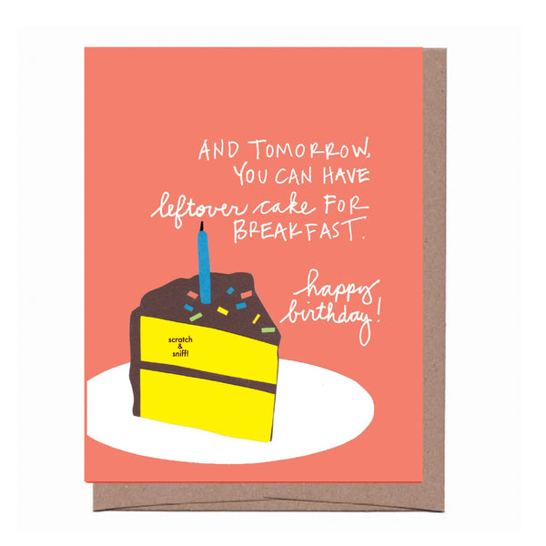 Scratch & Sniff Leftover Cake Birthday Card