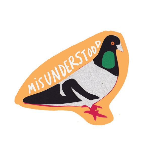 Misunderstood Pigeon Sticker