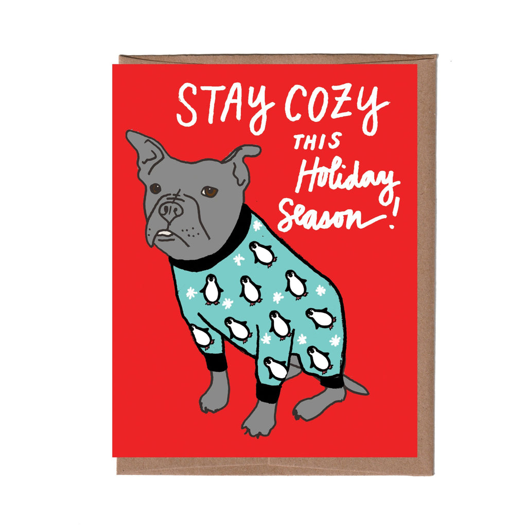 Dog Pajamas Holiday Card