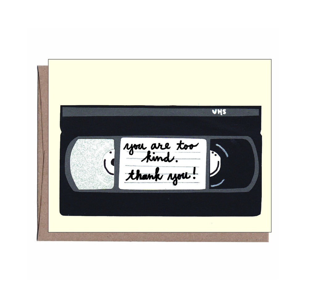 Be Kind VHS Thank You Note