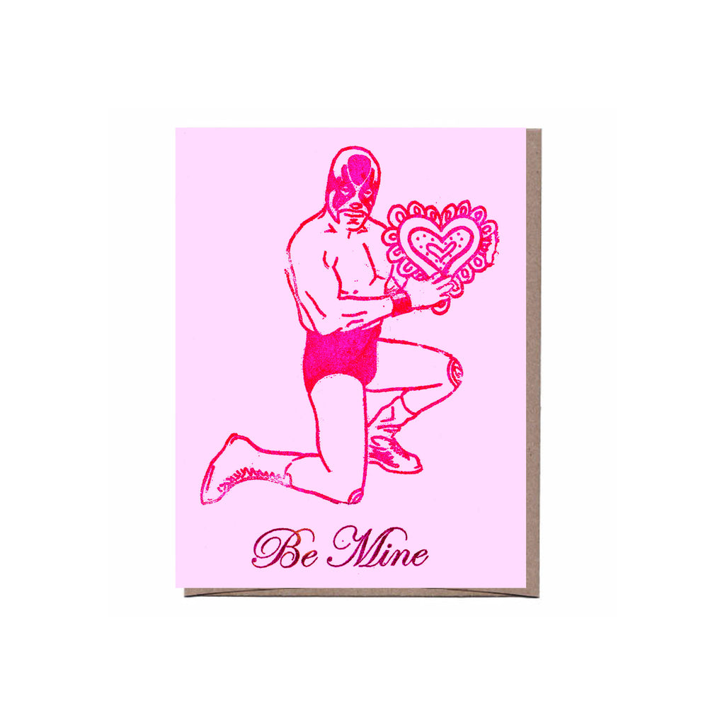 Luchador Valentine's Card